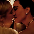 Emma Roberts and Kim Kardashian on 'American Horror Story: Delicate'