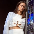 Lulus Effortless Vacay White Linen High-Waisted Midi Skirt