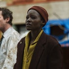 Joseph Quinn as “Eric” and Lupita Nyong’o as “Samira” in A Quiet Place: Day One from Paramount Pictures.