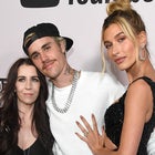 Pattie Mallette, Justin Bieber and Hailey Rhode Bieber