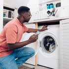 Man doing laundry