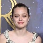 Shiloh Jolie-Pitt attends the "The Eternals" UK Premiere at BFI IMAX Waterloo on October 27, 2021 in London, England.