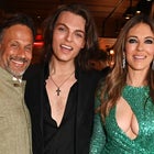 Arun Nayar, Damian Hurley, and Elizabeth Hurley