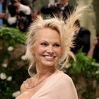 pamela anderson wears makeup at the 2024 met gala