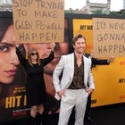 Glen Powell gets pranked by his own parents at the premiere of 'Hitman'