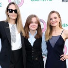 Angelina Jolie, Vivienne Jolie-Pitt and Kristen Bell attend the opening night performance of "Reefer Madness: The Musical" at The Whitley on May 30, 2024 in Los Angeles, California