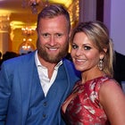 Valeri Bure (L) and actress Candace Cameron-Bure attend the Capitol File's WHCD Welcome Reception at British Ambassador's Residence on April 29, 2016 