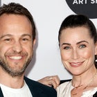 Sanford Bookstaver and Rena Sofer attend the LA Art Show Opening Night Premiere Party Benefiting St. Jude hosted by Kaia Gerber at Los Angeles Convention Center on January 19, 2022 in Los Angeles, California.