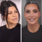 Kourtney Kardashian and Kim Kardashian