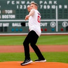 Gordon Ramsey threw out the first pitch at the June 26 Boston Red Sox game.
