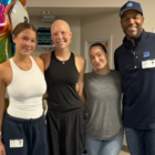 Michael Strahan, Kayla Quick, Sophia and Isabella Strahan