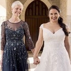 Mermaid Bateau Neckline Metallic Knit Floor-Length Dress Burgundy