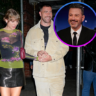 Taylor Swift, Travis Kelce, and Jimmy Kimmel