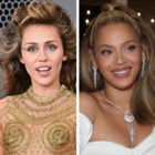 Miley Cyrus and Beyonce