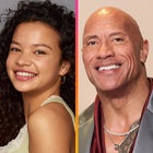 Catherine Laga‘aia and Dwayne Johnson