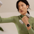 Woman wearing Google Pixel Watch 2