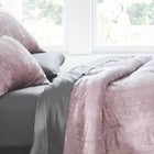 Luxe Distressed Crinkle Velvet Comforter and Sham Set
