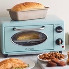 Americana Elite Collection Retro 2-Slice Toaster Oven, Mint