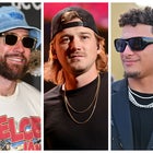 Travis Kelce, Morgan Wallen and Patrick Mahomes