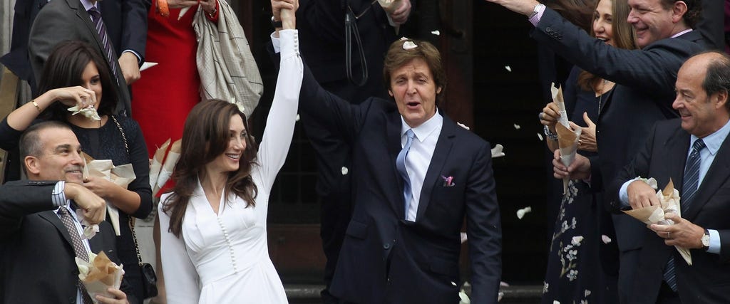 Just Married! Pics from Paul McCartney's Wedding