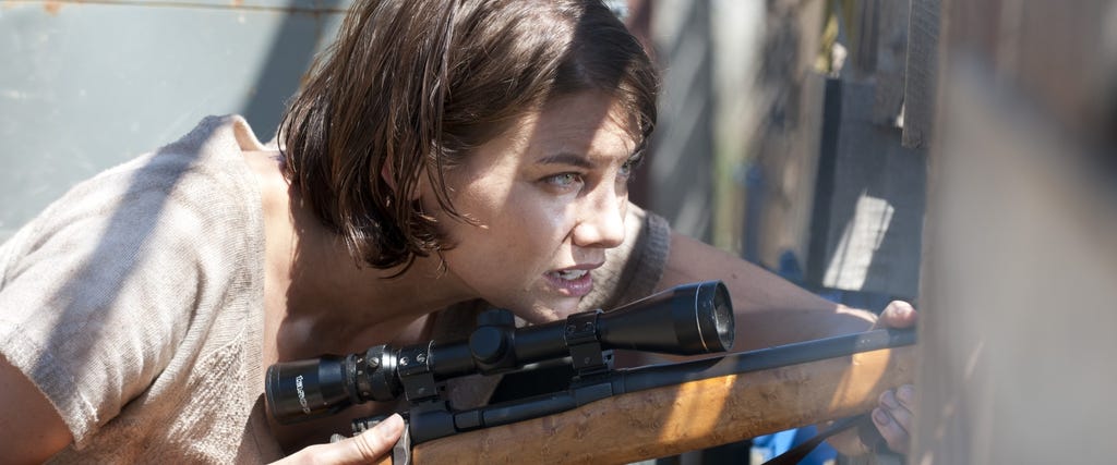 Exclusive Pics: 'Walking Dead' Stars Take Aim