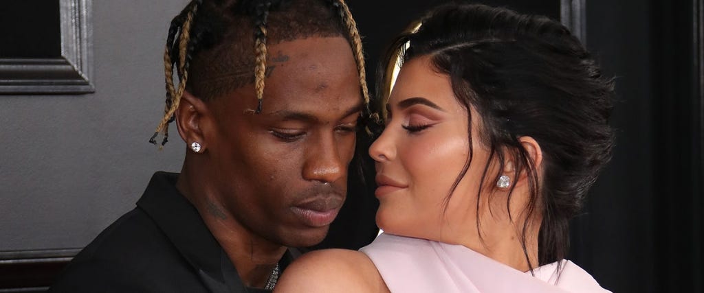 Travis Scott and Kylie Jenner at grammys 2019