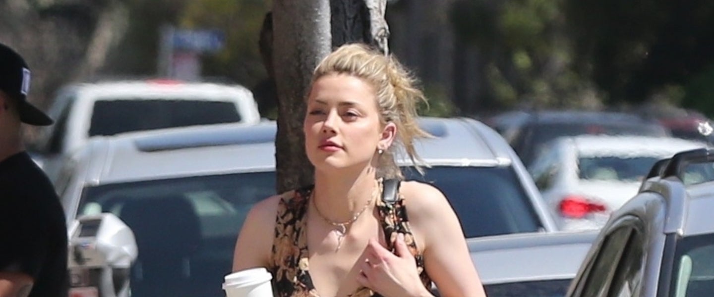 Amber Heard goes to a movie in LA