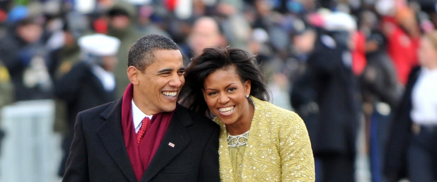 Swooning Over Barack and Michelle Obamas Sweetest Moments Entertainment Tonight image