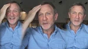 Watch Daniel Craig Realize He's Bleeding During Interview!