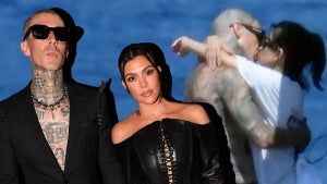 Travis Barker and Kourtney Kardashian Arrive in Italy for Official Wedding