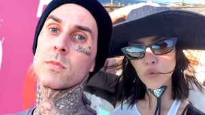 Travis Barker Relaxes at Beach With Kourtney Kardashian After Health Scare