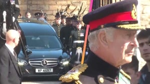 Royals Follow Queen Elizabeth's Coffin Procession in Edinburgh