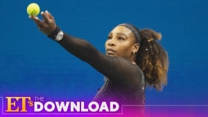 Serena Williams Wins Second Match at US Open as Celebs Cheer from the Stands | ET's The Download  