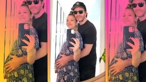 Tom Pelphrey Cradles Kaley Cuoco's Baby Bump in New Pregnancy Snap  