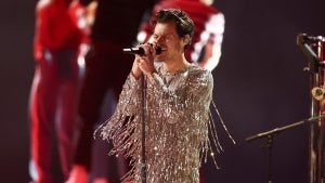 GRAMMYs: Watch Harry Styles Perform 'As It Was' in Silver Fringe Jumpsuit