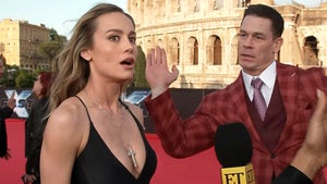Brie Larson Learns About Action-Posing From John Cena (Exclusive)