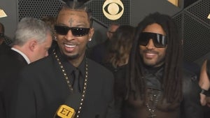 21 Savage Pitches Lenny Kravitz a Collab on the GRAMMYs Red Carpet (Exclusive)