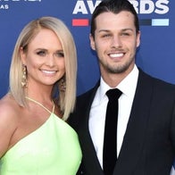 Miranda Lambert and new husband Brendan McLoughlin at the the 54th Academy Of Country Music Awards in Las Vegas on April 7