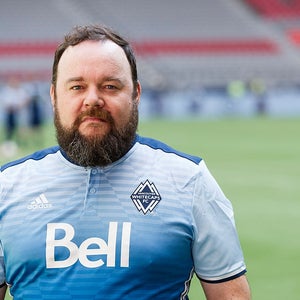 Actor Chris Gauthier poses for a picture during the Legends And Stars: Whitecaps FC Charity Alumni match at BC Place on September 16, 2017 in Vancouver, Canada.