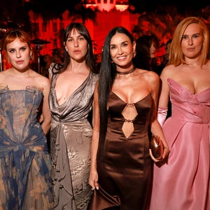 Tallulah, Scout, and Rumer Willis and Demi Moore