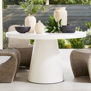 Pottery Barn Pomona Concrete Round Outdoor Dining Table