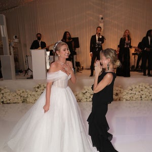 Paris Hilton and Nicole Richie at Paris' wedding 