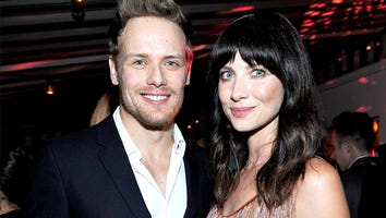 'Outlander' Stars Caitriona Balfe and Sam Heughan Adorably Pose Together at Pre-Golden Globes Party!