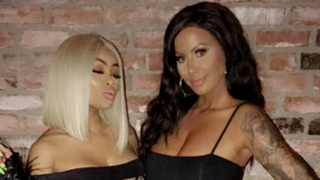 Blac Chyna Parties With an Unrecognizable, Wig-Wearing Amber Rose