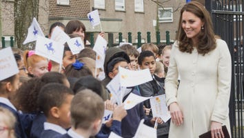 Pregnant Kate Middleton Recycles White Maternity Look for Charity Visit
