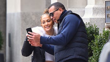 Jennifer Lopez and Alex Rodriguez Adorably Snap Selfies Together in NYC