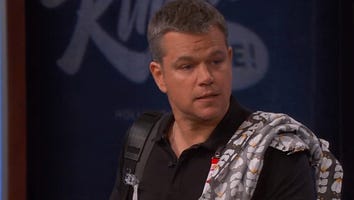 Matt Damon 'Debuts' George Clooney's Twins on 'Kimmel'