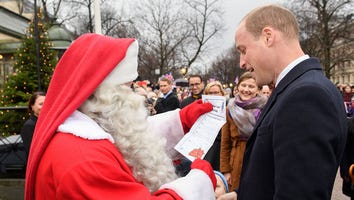 Prince William Delivers Prince George's Christmas List to Santa