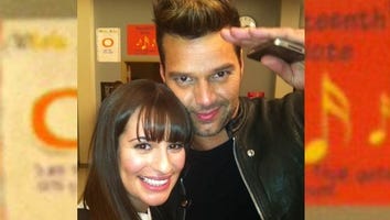 Ricky Martin Hits the 'Glee' Set