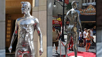 Shiny Underwear-Clad Beckham Statues Hit Streets